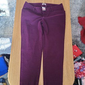 Merona skinny work trouser - plum - size 14
